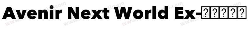 Avenir Next World Ex字体转换